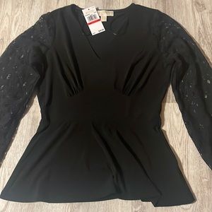 Laced sleeved Michael Kors blouse